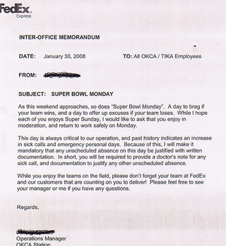 Illustration for article titled FedEx Wants All Hungover Employees At Work Tomorrow
